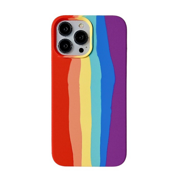 Rainbow Stripe Silicone Case
