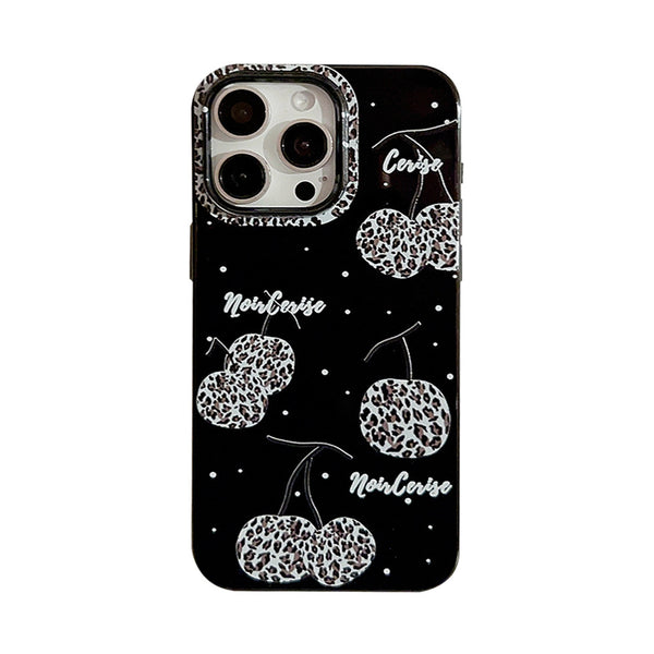 Chic Leopard Cherry TPU Phone Case